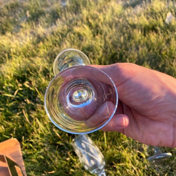 RARE LA Z BOY Diamond engraved crystal glassware - Picture 11 of 11